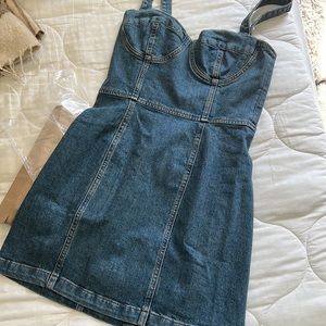 nikki bustier denim mini dress Reformation | Dresses | Reformation Nikki Bustier Denim Mini Dress Womens Size 8